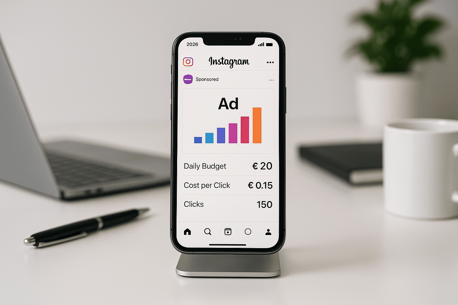 Instagram Reklam Fiyatları 2026: Günlük Bütçe, Tıklama Maliyeti ve Gerçek Rakamlar